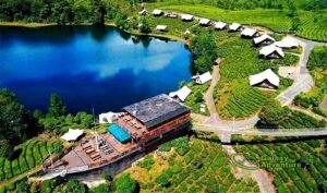 team building corporate di area glamping lakeside